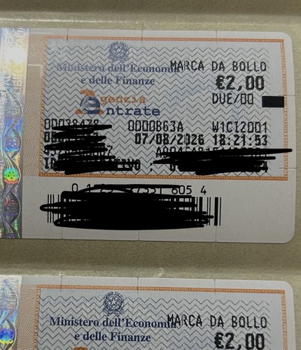 Marca bollo euro - marca, da