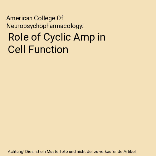 Role cyclic amp cell - role,