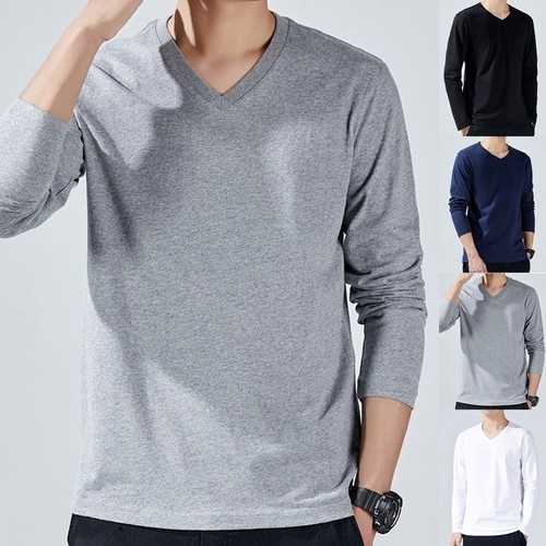 Shirt uomo scollo v - a, manica