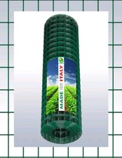 RETE METALLICA PLASTIFICATA h175cmX25MT RECINZIONE MAGLIA 5x7,5cm elettrosaldata