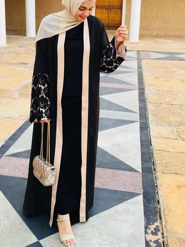 Abaya elegante nero - ,
