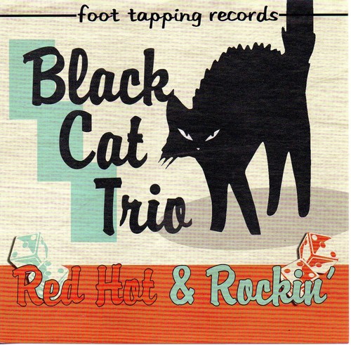 Black cat trio red hot - cat,