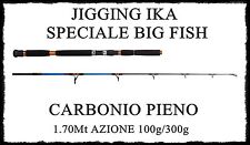 canna jigging ika 1.70m 100/300g vertical ricciola siluro tonno dentice popping