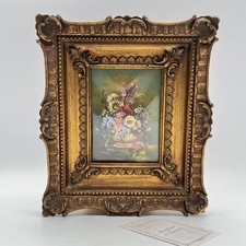 Quadro Antico dipinto Fiori a