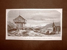 Una cascina di Bamble nel 1863 Contea di Telemark Norvegia