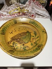 Antico Piatto In Ceramica Di