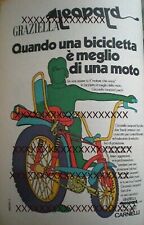 FOTO PUBBL. BICICLETTA GRAZIELLA LEOPARD CARNIELLI.  1 PAGINA TOPOLINO ANNI 70'