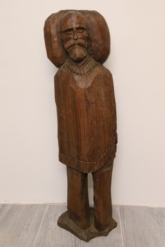 Scultura legno teak figura - scultura,