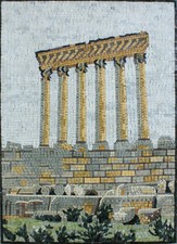 Libano baalbek colonne - baalbek,