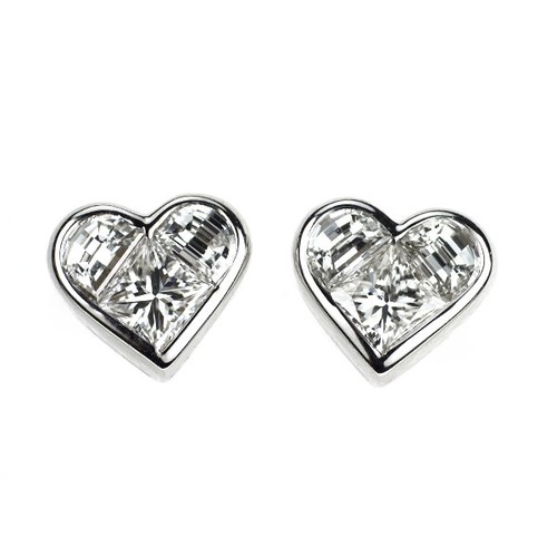 Orecchini bulgari k18wg cuore - orecchini,