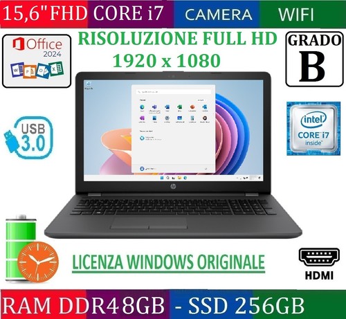 Notebook 250 6 fhd - hp, g6