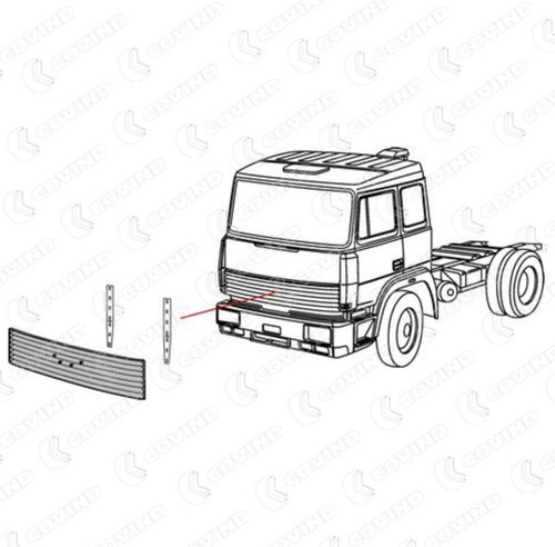 Griglia anteriore iveco 190 - anteriore,
