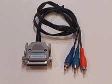 Amiga 500 600 1200 2000  RGB to YPbPr video cable converter DB23 female original