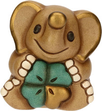 - Mini Elefante Elly Portafortuna - Ceramica - Collezione Animali - 5,1 X 4,6 X 
