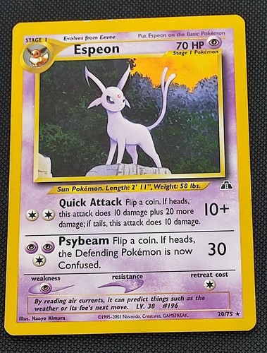 Carta pokemon espeon - pokemon,