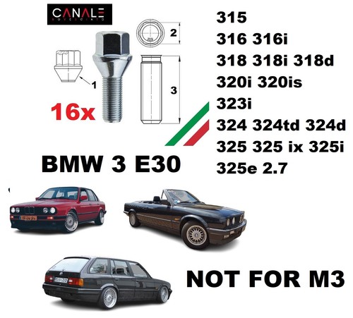 Kit bulloni ruota - 16, bmw