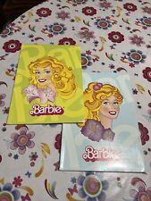 BARBIE -lotto 2 Maxi Quaderno VINTAGE 80s -MATTEL Italia-notebook