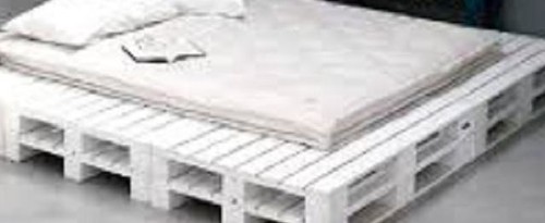 Letto realizzato con pallets - realizzato,