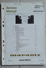 SERVICE MANUAL MARANTZ 74 MX610