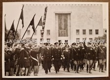 FOTO FOTOGRAFIA MUSSOLINI A ROMA ISTITUTO ALTA MATEMATICA - ANN0 1940 ORIGINALE