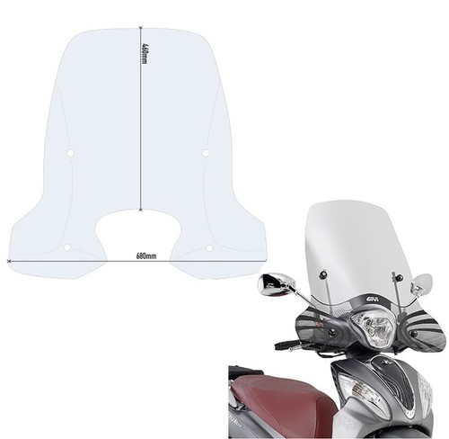 D6116st givi parabrezza - givi,