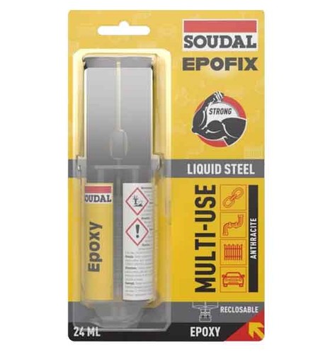 Colla epoxy acciaio - acciaio, liquido