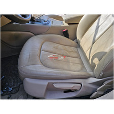 SEDILE ANTERIORE SINISTRO SX LATO GUIDA PELLE BEIGE AUDI A6 AVANT (4G5,4GD,C7)(2
