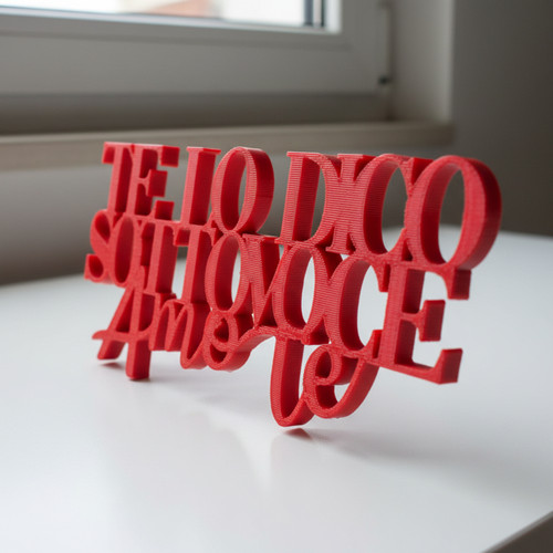 Scritta dico sotto voce - "te,