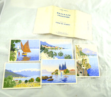 ARS NOVA CARTOLINE DIPINTE A MANO LAGO DI GARDA BRESCIA TRENTO DISEGNO QUADRO