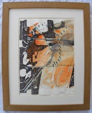 Piero RUGGERI (Torino 1930–Avigliana 2009) Composizione dipinto 35x25 anno 1982