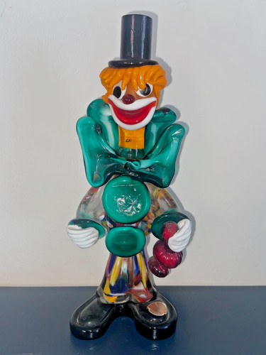 Clown vetro statuina - clown, in