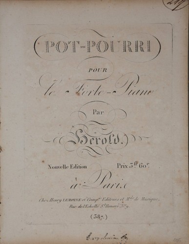 Araldo spartito pot - spartito, "pot-pourri