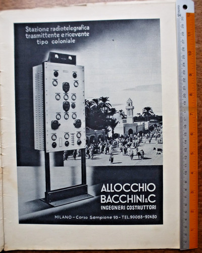Pubblicità 1935 allocchio - pubblicità,