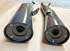 Marmitte MACH  art. K2008 -  cromate nere per Kawasaki Z750 UT Uni Trak