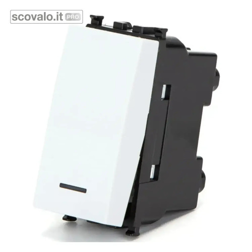 Pulsante bianco compatibile - pulsante,