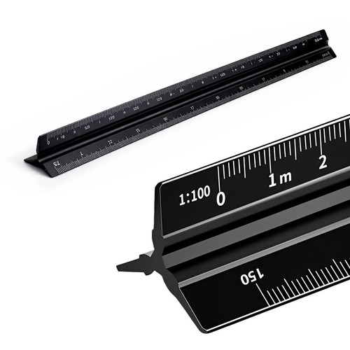 Righello triangolare 30cm - triangolare,,