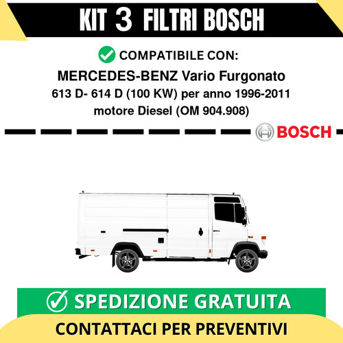 Kit bosch filtri - 3, tagliando