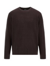GUESS Men's LS CN IVAN CHEVRON