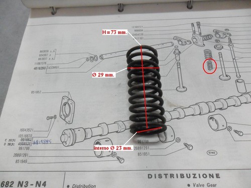 Molla valvola piccola fiat 682 - piccola,