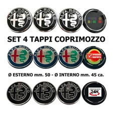 4 Tappi Coprimozzo 50 mm per