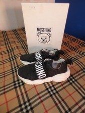 Moschino scarpe da ginnastica donna Teddy nere taglia 37 UK 4