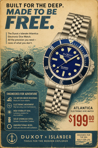 Duxot atlantica diver acciaio - atlantica,