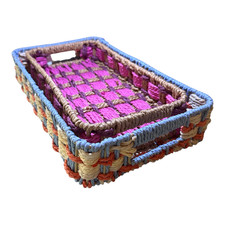 INCARTA - set 2 vassoi rosa e