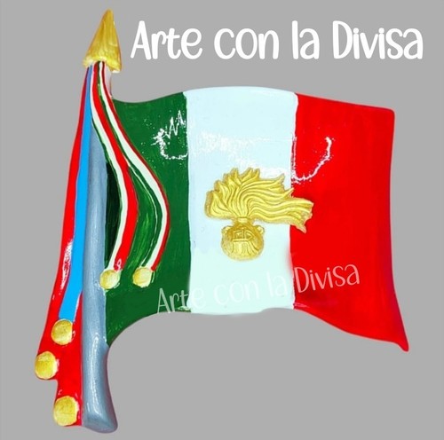 Bandiera italiana ceramica - in,