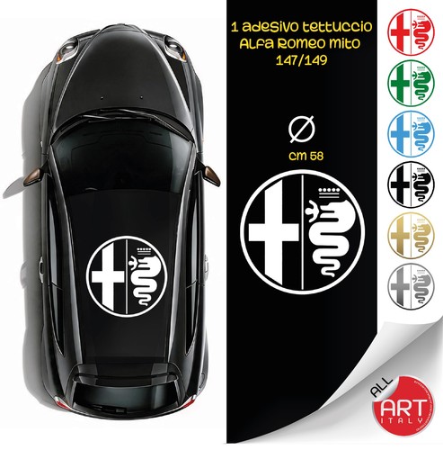 Adesivo alfa romeo - alfa, (replica)