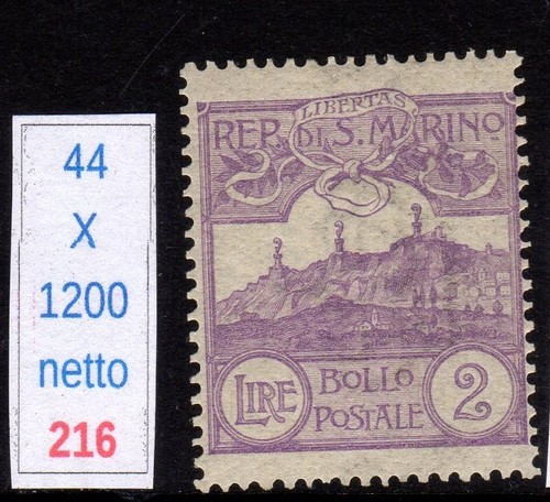 San marino 1903 vedute - 1903, lire