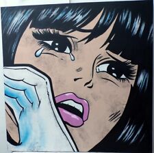 Quadro dipinto pop art ragazza