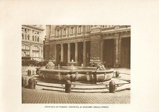 ROMA FONTANA di PIAZZA COLONNA Fotografia vintage 1929
