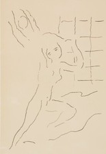 Virgilio Guidi PENSIERI litografia 50x35 NO SASSU CASCELLA GONZAGA FACCINCANI