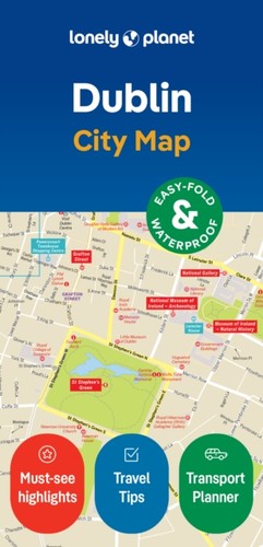 Dublin city map lonely - map, by
